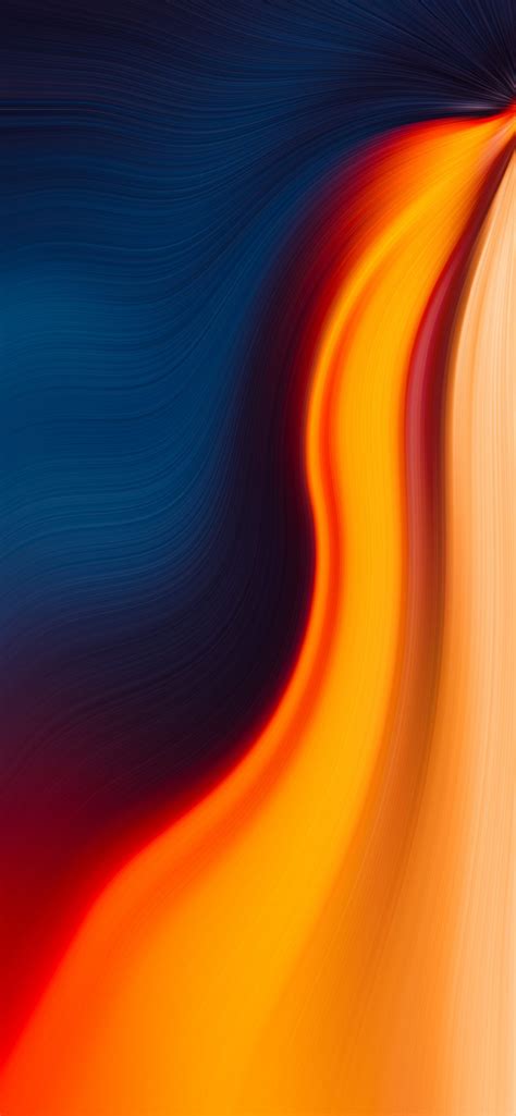 Swoopy Gradient Orange And Blue By Hk3ton On Twitter Wallpaper