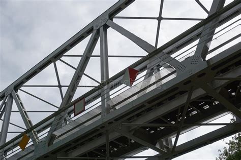 Truss Train Bridge Side View Stock Image Image Of Bridge Truss