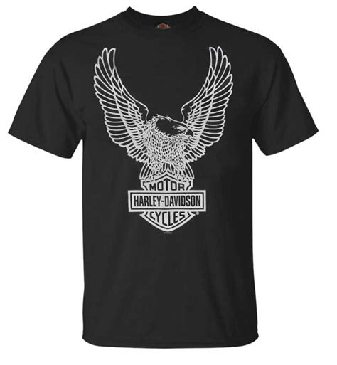 harley davidson men s t shirt eagle graphic short sleeve tee black tee 30296656 ebay