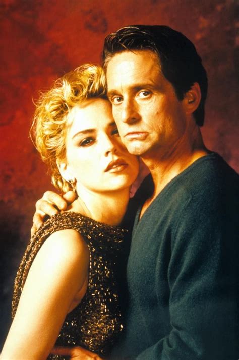 Michael Douglas And Sharon Stone For Basic Instinct Directed By Paul