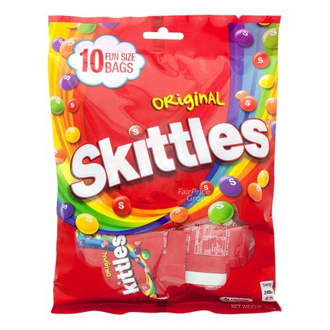 Skittles Candies Original Fun Size Bag Ntuc Fairprice