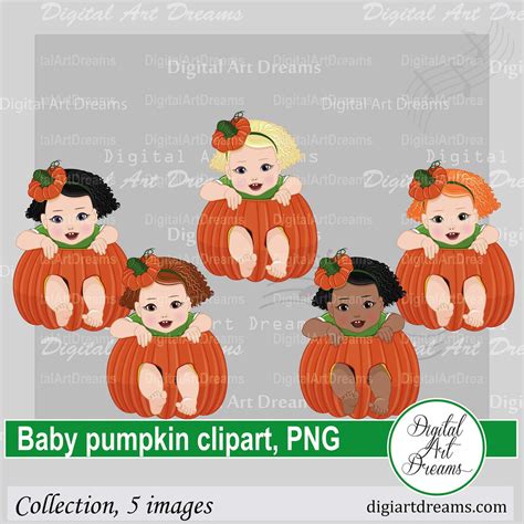 Best Baby Girl Pumpkin Clipart Png For Halloween Projects Digital Art
