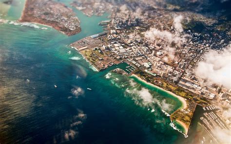 Aerial View Of Honolulu Hawaii Wallpapers Aerial View Of