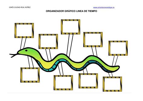 Imagen Organizador Grafico Linea De Tiempo 9 Item A4 Organizadores