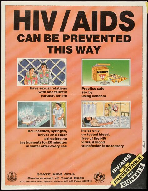 Hivaids Can Prevented This Way Aids Education Posters