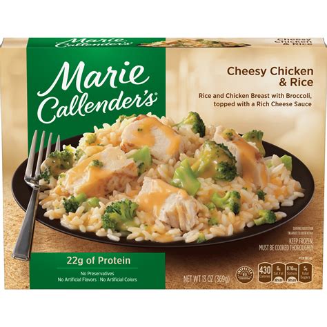 Marie Callenders Frozen Dinner Cheesy Chicken And Rice 13 Ounce