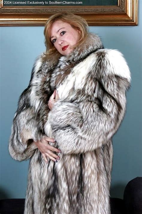 fox fur coat fur coats silver fox furs daria seduction erotic lady jackets