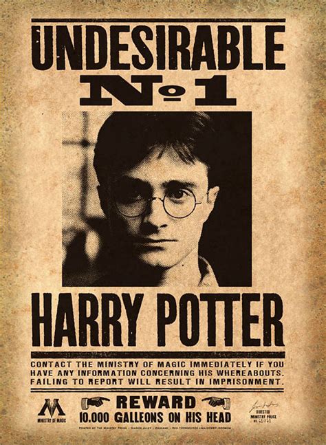 Harry Potter Wanted Poster Printable Template Printable Templates