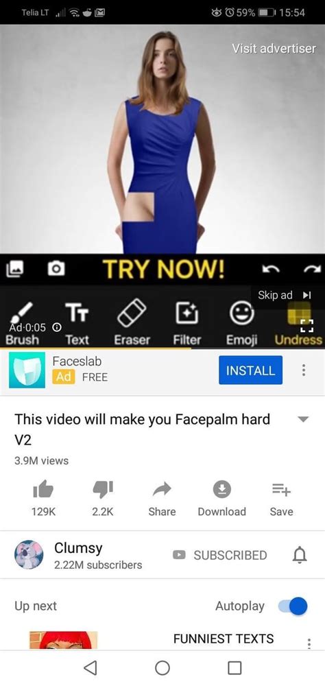 This Nsfw Youtube Ad These Get So Annoying Cause Youtubes Cant Swear