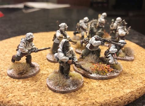 28mm Bolt Action Wargaming Miniatures German Grenadiers In Winter