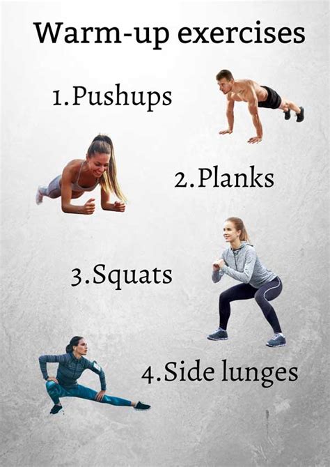 Warm Up Exercises Fitness Fit