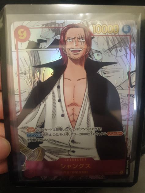 One Piece Tcg Op Manga Shanks Sec Aa Hobbies Toys Toys Games On Carousell
