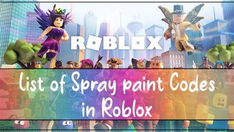 440 Roblox Spray Paint Codes October 2022 Working Ids