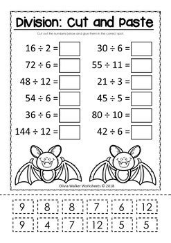 Count the quarters money worksheet. Multiplication and Division Cut and Paste Math Worksheets ...