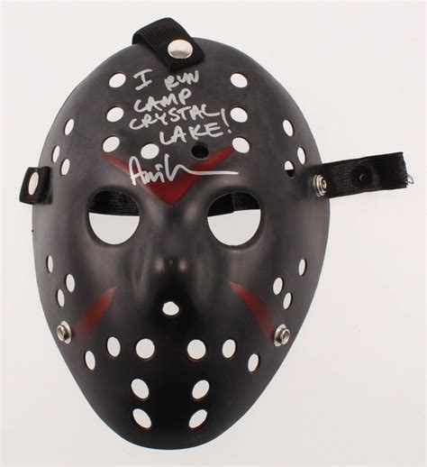 Ari Lehman Signed Jason Friday The 13th Mask Inscribed I Run Camp