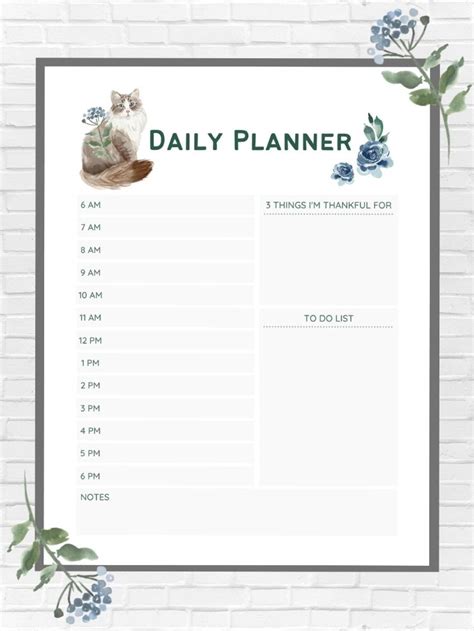 Free Printable Daily Planners With Time Slots To Do List Notes And More