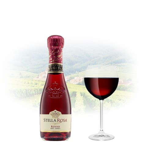 Stella Rosa Rosso Semi Sweet 187ml Miniature Italian Red Wine