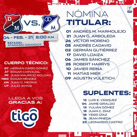 Independiente medellín independiente medellín dim. Medellín vs Millonarios por la Liga BetPlay: titulares ...