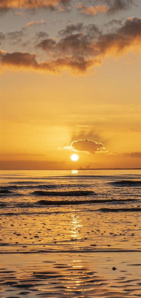 720x1520 Ocean 4k Sunset Photography 2023 720x1520 Resolution Wallpaper