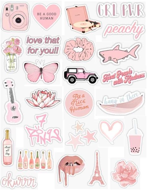 Printable Pink Stickers Printable Word Searches