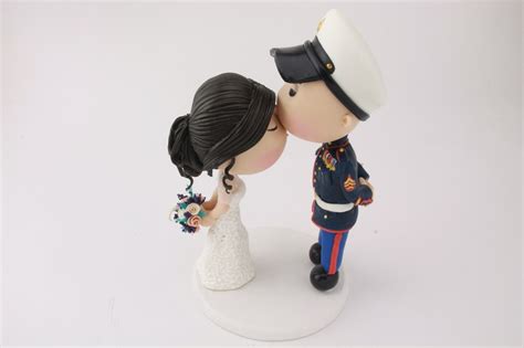 Wedding Cake Topper Us Marine Corps Handmade Fully Etsy