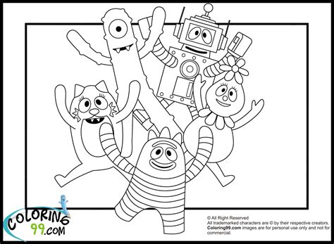 yo gabba gabba coloring pages coloring pages yo gabba gabba 01 images and photos finder