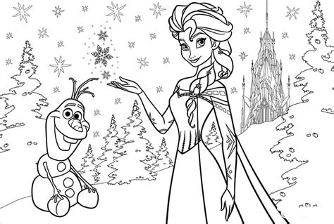 Dibujos Para Colorear Frozen Navidad