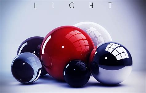 Wallpaper Colors Colorful Abstract Light Balls Rendering Digital