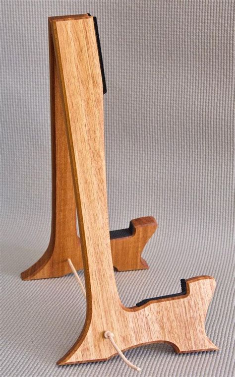 Electric Guitar Stand Handcrafted In Solid Tasmanian Oak Wood Guitar
