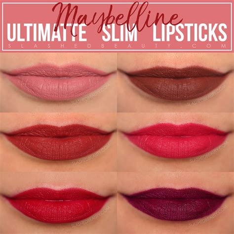 Maybelline Lipstick Swatches