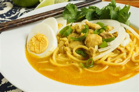 Ohn No Khauk Swe Burmese Chicken Coconut Noodle Soup Taras