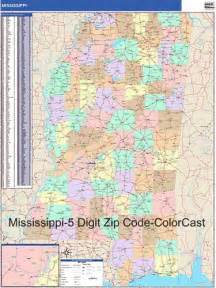 Mississippi Map With Zip Codes Mississippi Zip Code Map From