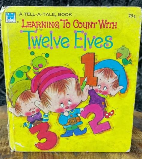 Vintage Whitman Tell A Tale Book Learning To Count With Twelve Elves