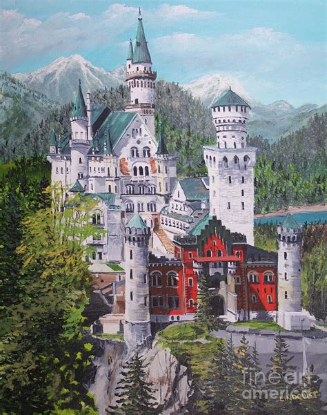 Neuschwanstein Castle Painting By Tim Lindquist Fine Art America