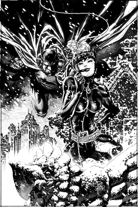 Batman And Catwoman By Philip Tan Batman And Catwoman Commission Art