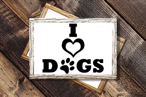 I Love Dogs SVG Cut File - Dog SVG File (645824) | SVGs | Design Bundles