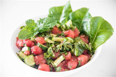 Aip Watermelon Fattoush Salad The Primal Desire