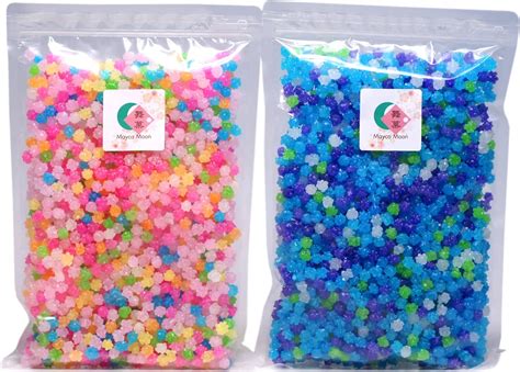 Mayca Moon Konpeito Japanese Tiny Sugar Candy Crystal 2 Big Bags Total 1000g 22