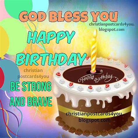 God Bless You On Your Birthday Christian Card Christian Cards For You