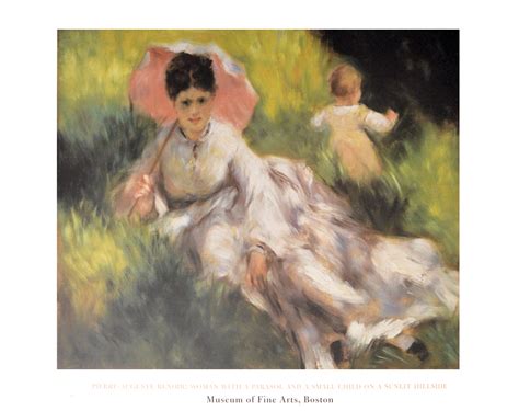 (fine art images/heritage images/getty images). Pierre Auguste Renoir Dame mit Sonnenschirm Poster ...
