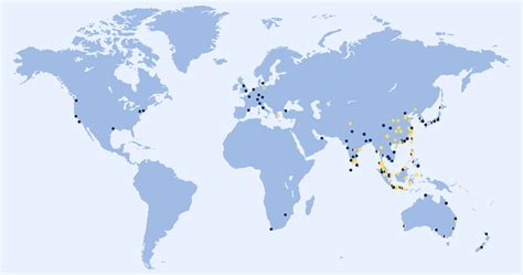 Map Of Singapore Airlines Routes Maps Of The World
