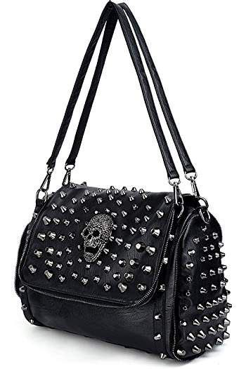 Amazonca Handbags Skulls Shoulder Bag Leather Purses Bags