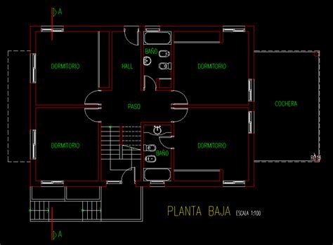 Two Story House With Terrace 2d Dwg Plan For Autocad Designscad