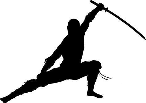 Silhouette Ninja Warrior · Free Vector Graphic On Pixabay