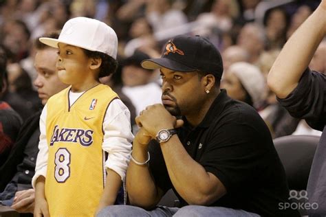 Ice Cube And Son At A Lakers Game Famous Kids Vintage Black Glamour
