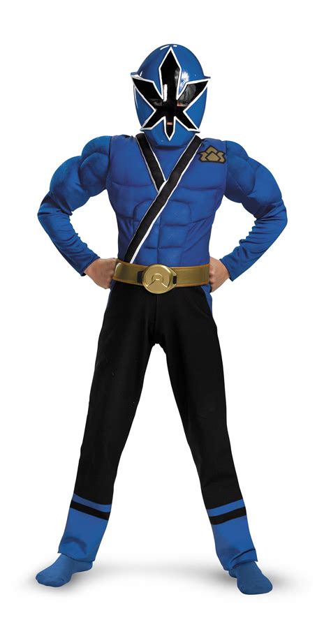 Boys New Blue Ranger Muscle Kids Power Rangers Costume 19082 Costumania