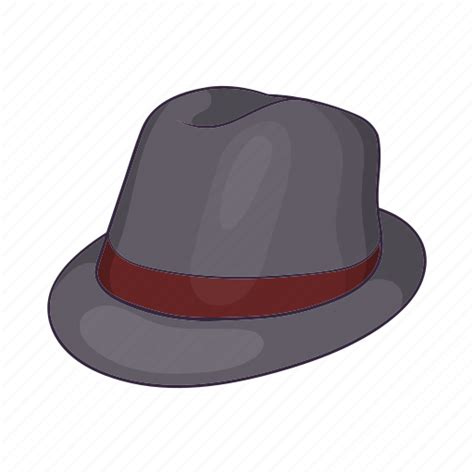 Fedora Cartoon This Illustration Depicts A Man Wearing A Sport Coat