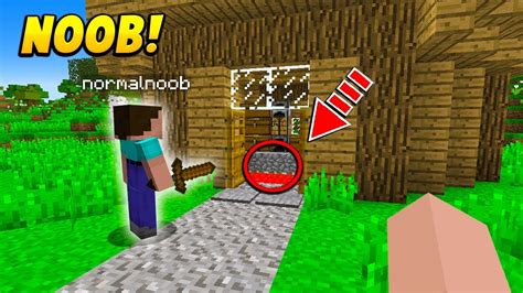 I Trolled My Noob Minecraft Friend With A Fake House Minecraft
