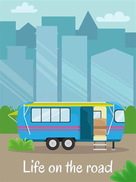 Traveling Car Vector Illustration Stock Illustrations 5103 Traveling