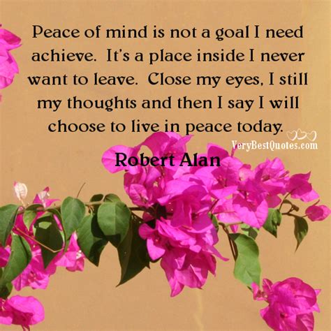 Peace Of Mind Quotes And Sayings Quotesgram